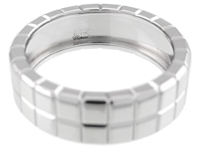 Anillo Chopard Ice Cube 2 en oro blanco de 18K Plata - vista 4