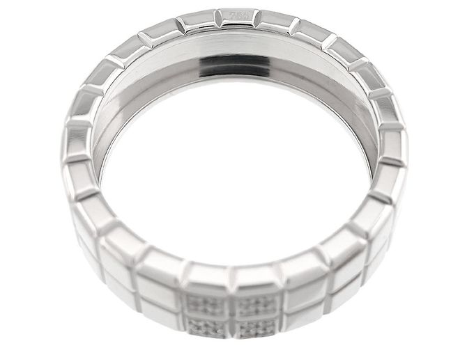 Anillo Chopard Ice Cube 2 en oro blanco de 18K Plata - vista 5
