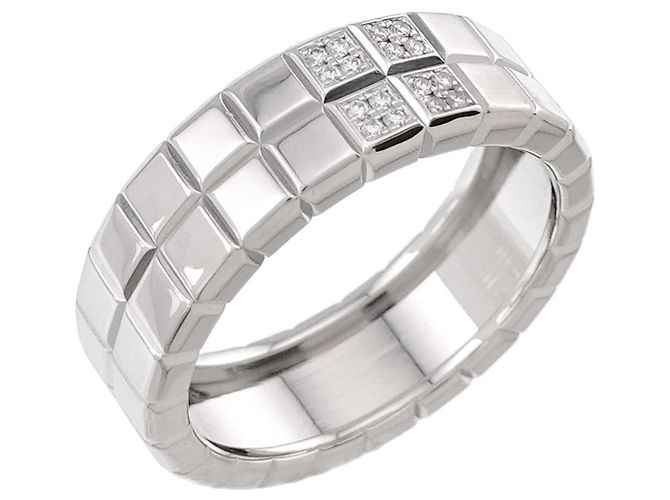 Anillo Chopard Ice Cube 2 en oro blanco de 18K Plata - vista 6