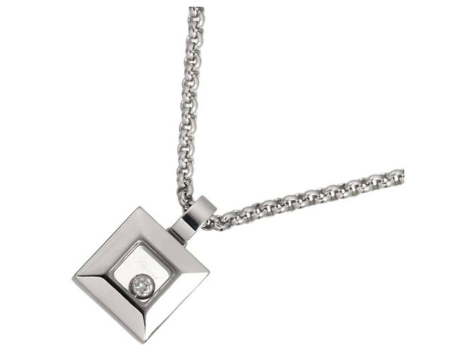 Chopard Happy Diamonds Square Halskette Silber - Ansicht 2