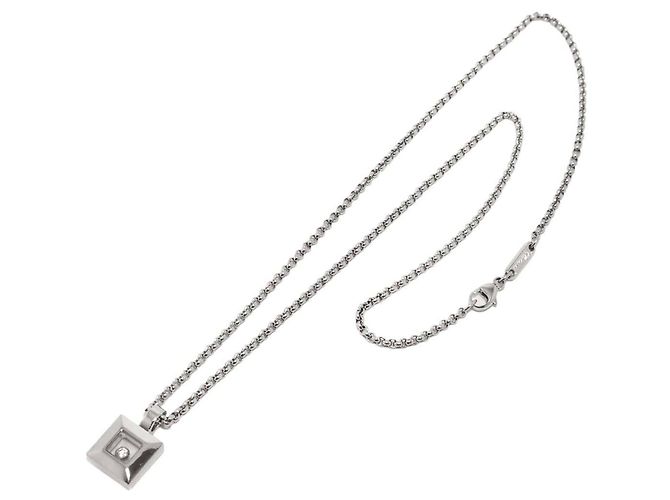 Chopard Happy Diamonds Square Halskette Silber - Ansicht 3