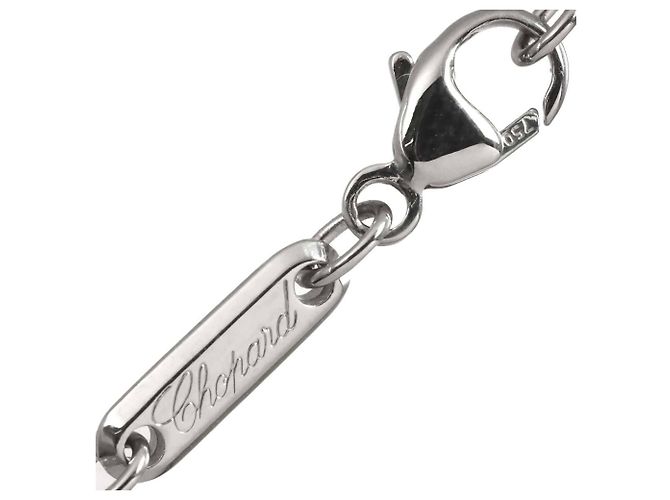 Chopard Happy Diamonds Square Halskette Silber - Ansicht 6