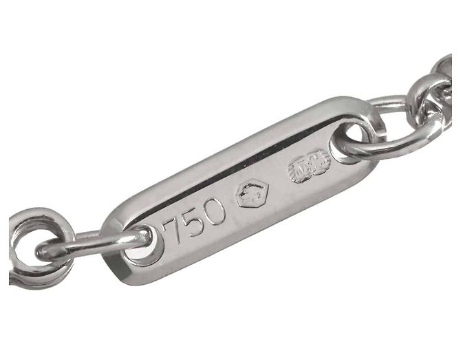 Chopard Happy Diamonds Square Halskette Silber - Ansicht 7