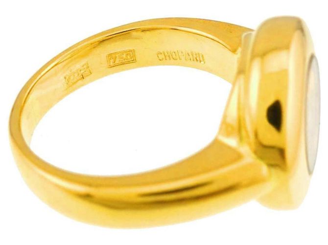 Anel Chopard Happy Diamond Dourado - vista 4
