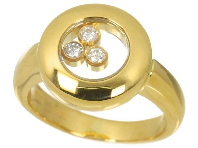 Anel Chopard Happy Diamond Dourado - vista 6