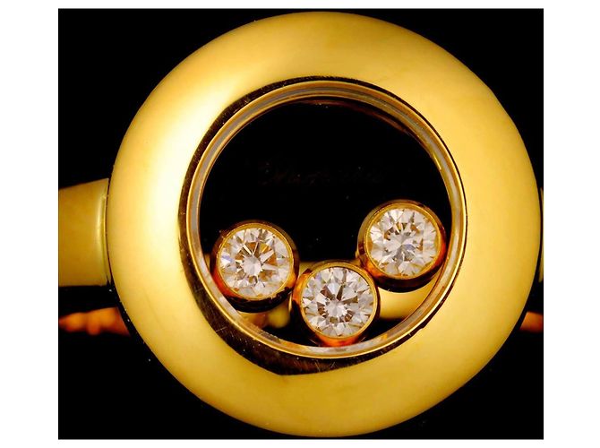 Anel Chopard Happy Diamond Dourado - vista 7