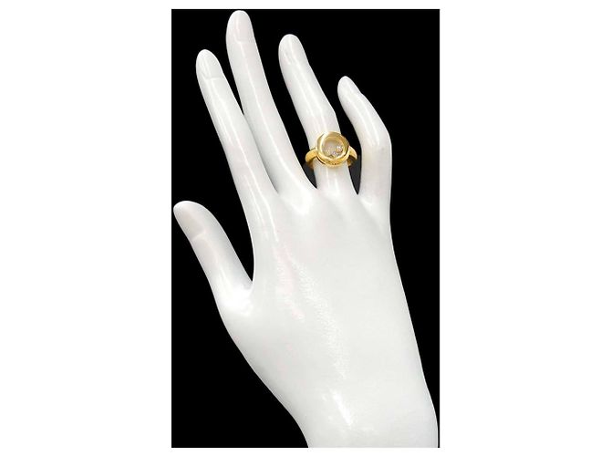 Anel Chopard Happy Diamond Dourado - vista 9
