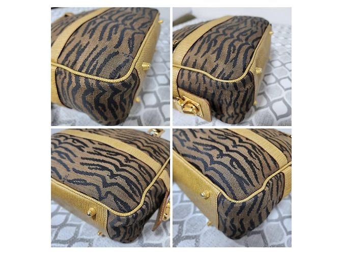 Fendi Zucca Canvas Handtasche Braun Beige - Ansicht 9