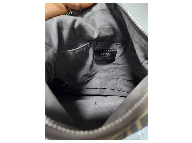 Borsa a Tracolla Fendi Zucca FF Marrone Monogramma - vista 12