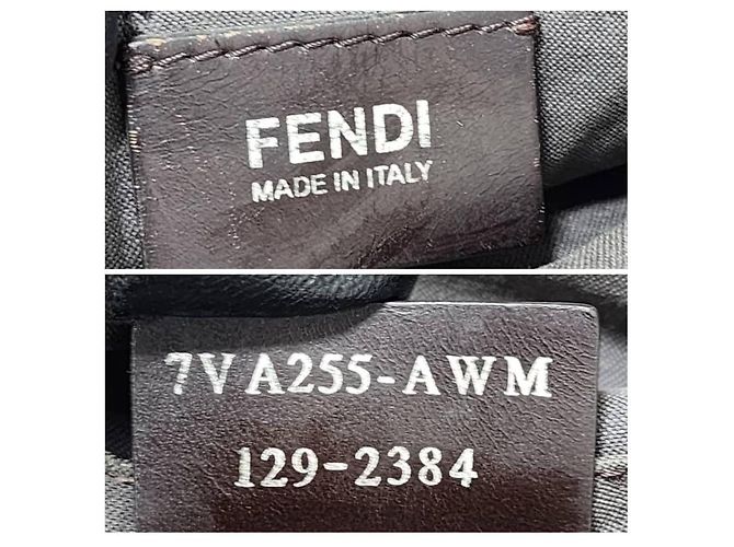Borsa a Tracolla Fendi Zucca FF Marrone Monogramma - vista 2