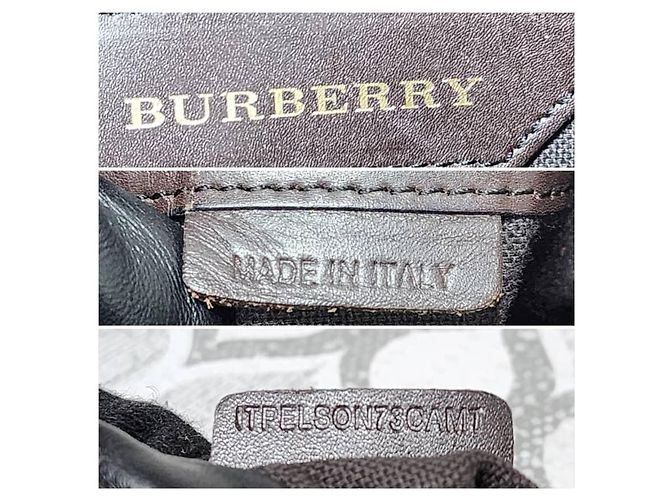 Burberry Borsa Tote Small Regent Haymarket Check Marrone Beige - vista 2