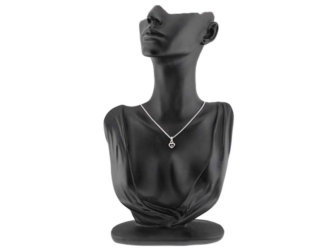 Colar Chopard Happy Diamonds Heart Prata - vista 10