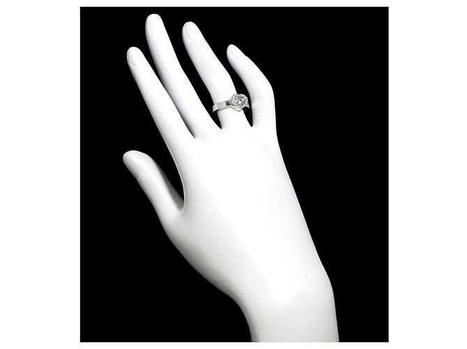 Anel Chopard Happy Diamond Heart em Ouro Branco 18K Prata - vista 8