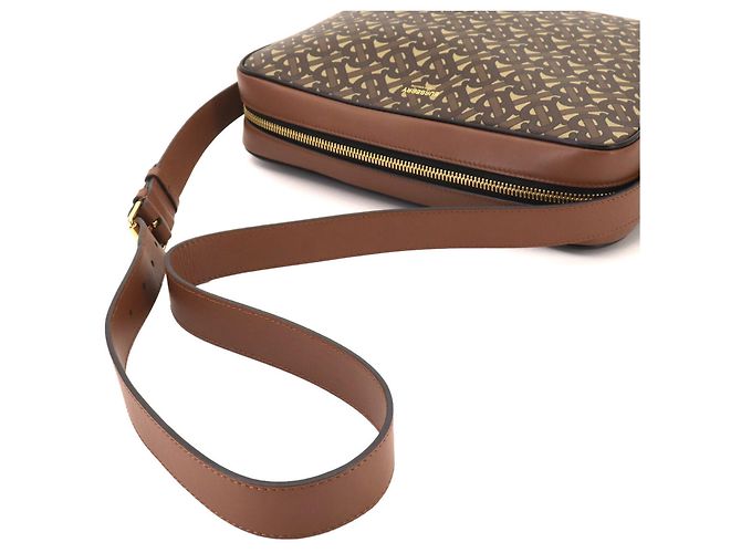 Burberry TB Monogram Schultertasche Braun - Ansicht 7