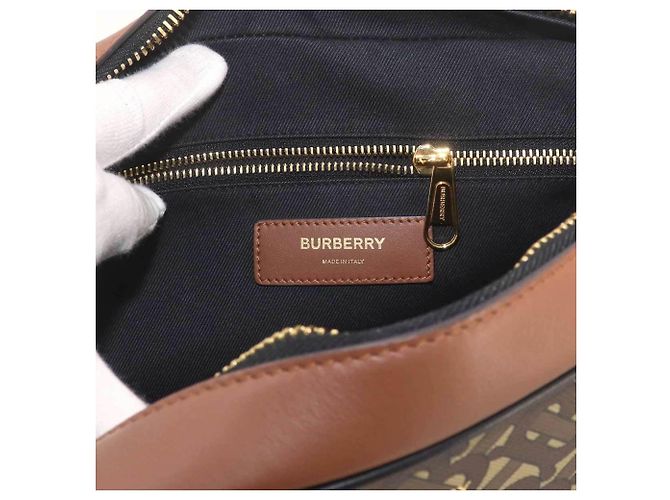 Burberry TB Monogram Schultertasche Braun - Ansicht 8