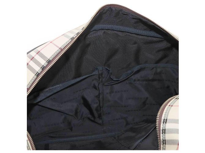 Borsa a mano e spalla 2-Way Boston Burberry Nova Check Marrone Beige - vista 8