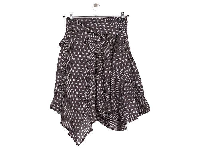 Autre Marque Gonna in cotone grigia DAMSON MADDER Grigio - vista 4