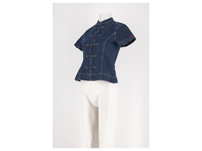 Autre Marque Top in denim blu DAMSON MADDER - vista 4