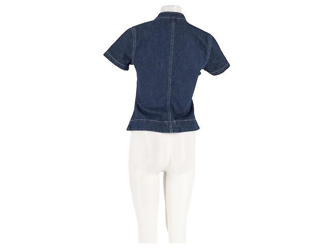 Autre Marque Top in denim blu DAMSON MADDER - vista 6