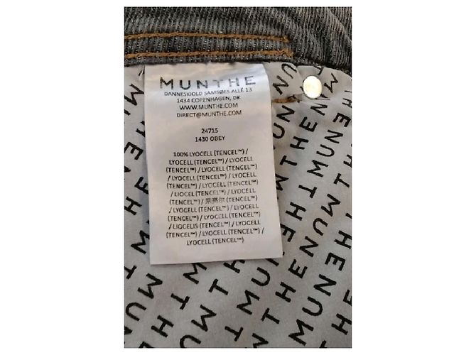 Autre Marque MUNTHE Wide Leg Jeans Grau - Ansicht 6