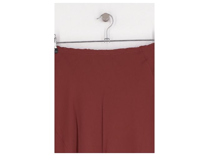 Autre Marque Gonna midi bordeaux in cotone CORTANA XS Bordò - vista 2