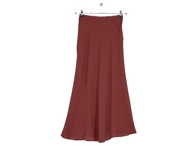 Autre Marque Gonna midi bordeaux in cotone CORTANA XS Bordò - vista 4
