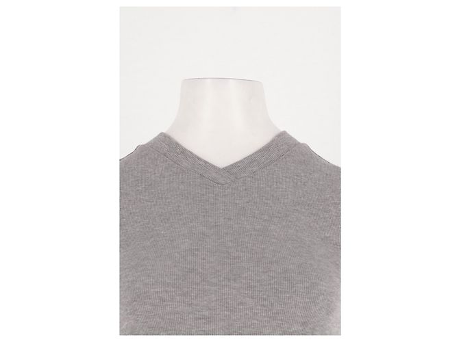 Autre Marque Top ajustado cinza de viscose Damson Madder - vista 2