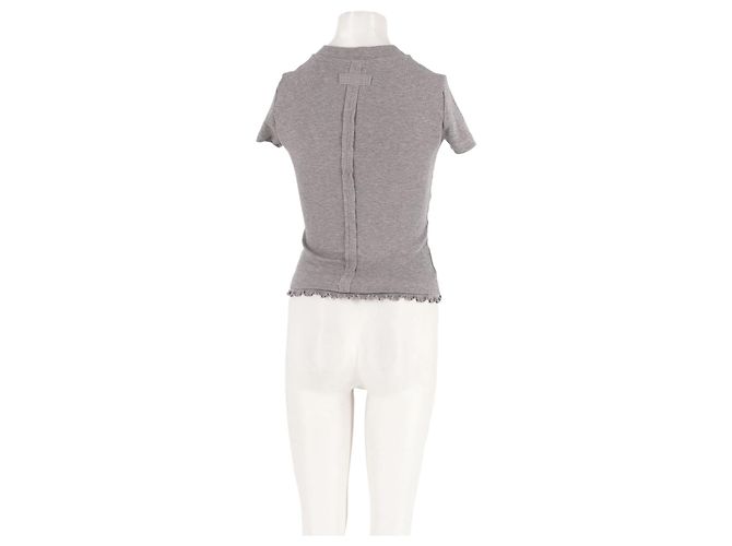 Autre Marque Top ajustado cinza de viscose Damson Madder - vista 6