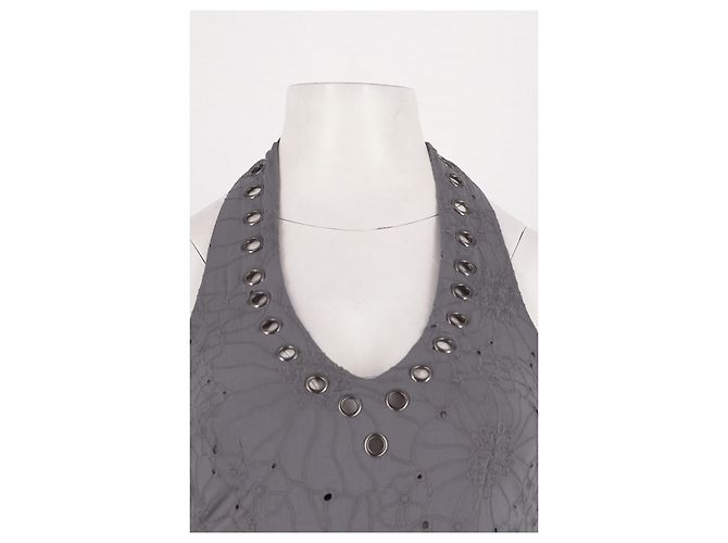 Autre Marque Abito in cotone grigio MUSE ASSEMBLY XS - vista 2