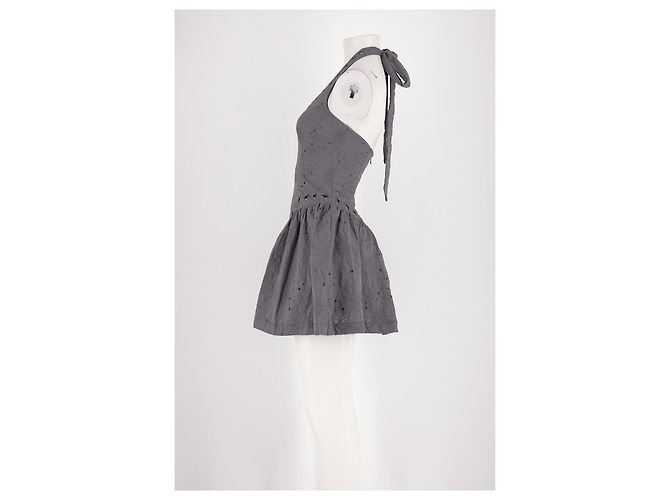 Autre Marque Abito in cotone grigio MUSE ASSEMBLY XS - vista 5