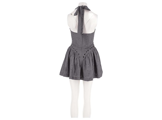 Autre Marque Abito in cotone grigio MUSE ASSEMBLY XS - vista 6