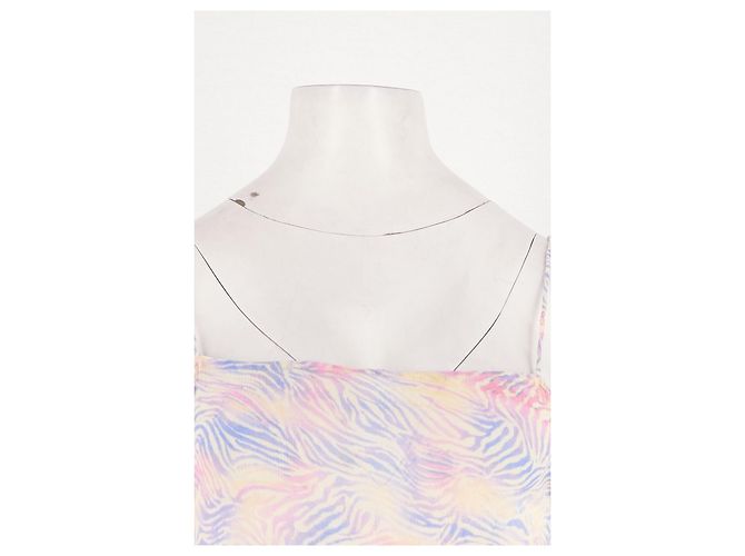 Autre Marque Mehrfarbiges Seidenkleid Mehrfarben - Ansicht 2