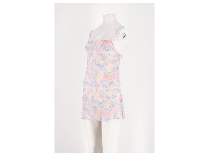Autre Marque Mehrfarbiges Seidenkleid Mehrfarben - Ansicht 4