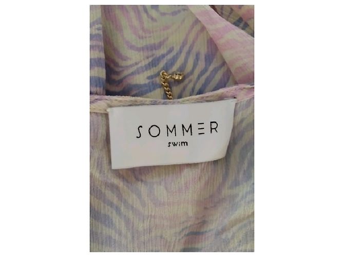 Autre Marque Mehrfarbiges Seidenkleid Mehrfarben - Ansicht 7