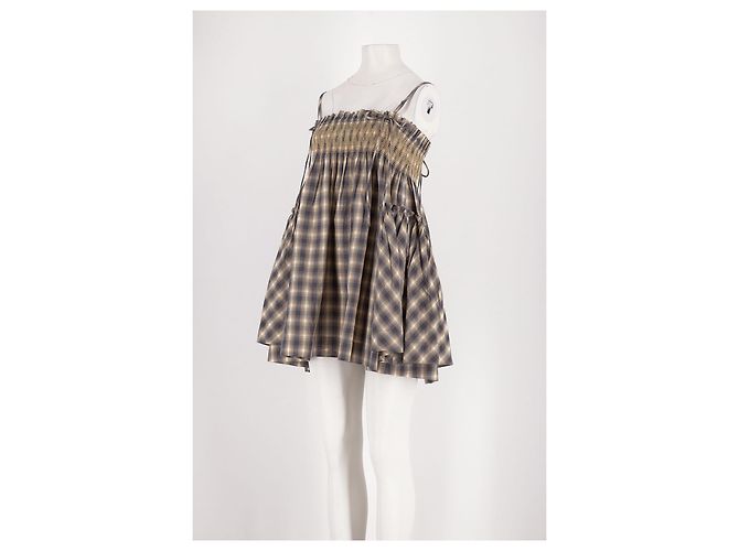 Autre Marque Mehrfarbiges Baumwollkleid Mehrfarben - Ansicht 4