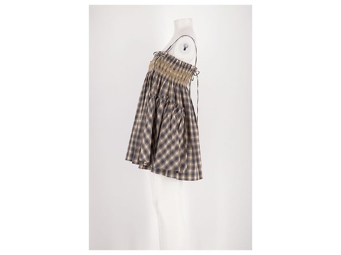 Autre Marque Mehrfarbiges Baumwollkleid Mehrfarben - Ansicht 5