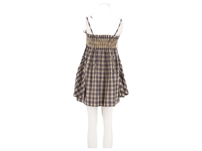 Autre Marque Mehrfarbiges Baumwollkleid Mehrfarben - Ansicht 6