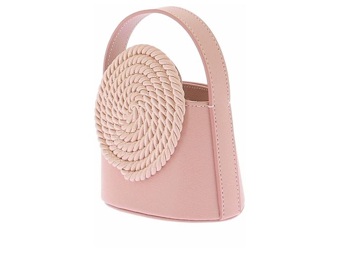 Autre Marque Mini-Tasche aus Leder mit Posamenten-Details Pink - Ansicht 2