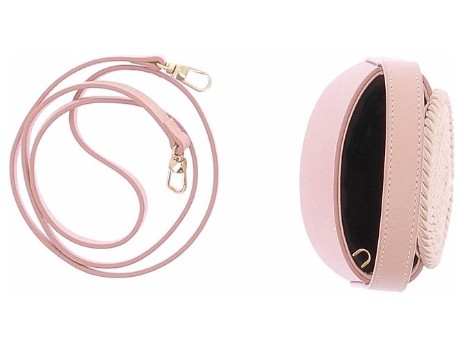 Autre Marque Mini-Tasche aus Leder mit Posamenten-Details Pink - Ansicht 7