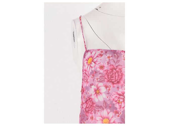 Autre Marque SOMMER Seidenkleid Rosa XS Pink - Ansicht 3