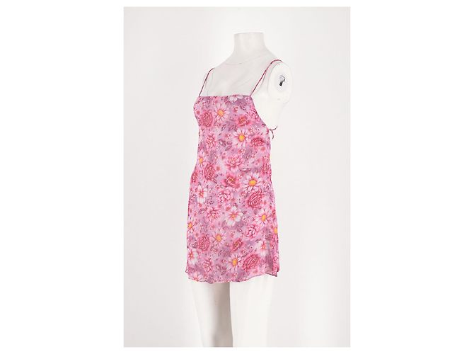 Autre Marque SOMMER Seidenkleid Rosa XS Pink - Ansicht 4