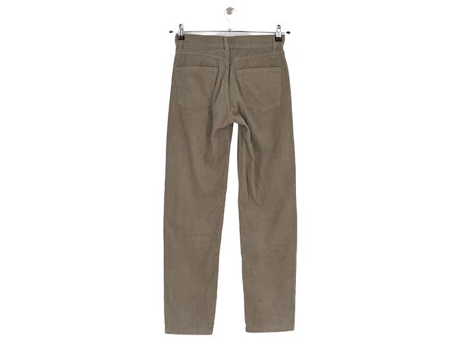 Pantalones de algodón caqui Massimo Dutti Talla 34 - vista 4