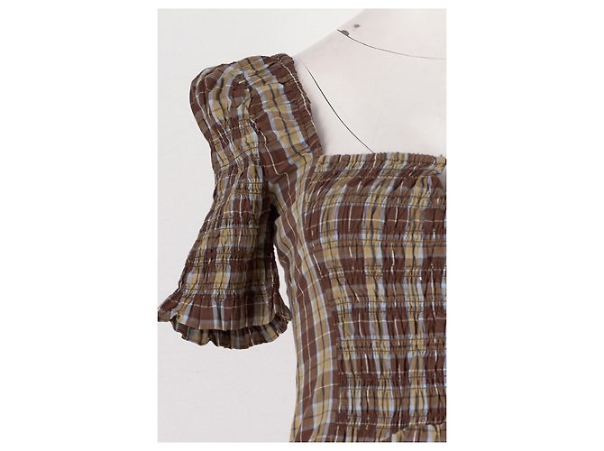 Autre Marque DAMSON MADDER Braunes Baumwollkleid Größe 34 - Ansicht 3
