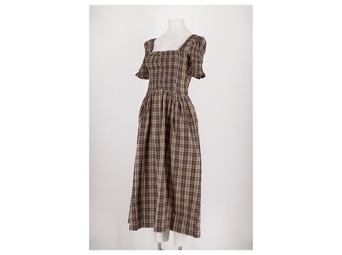 Autre Marque DAMSON MADDER Braunes Baumwollkleid Größe 34 - Ansicht 4