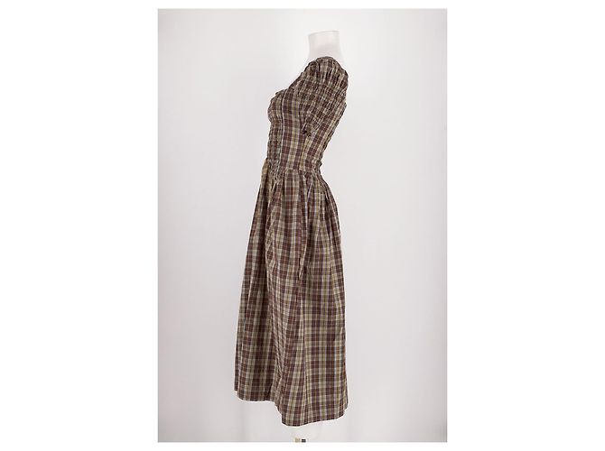 Autre Marque DAMSON MADDER Braunes Baumwollkleid Größe 34 - Ansicht 5