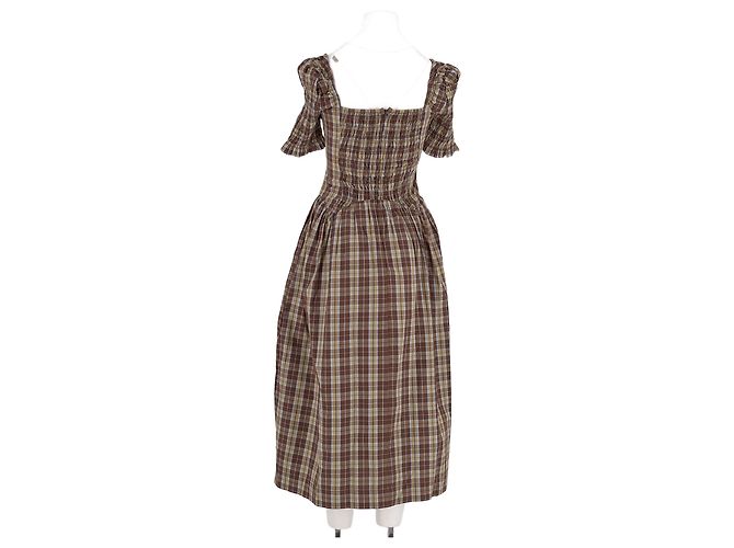 Autre Marque DAMSON MADDER Braunes Baumwollkleid Größe 34 - Ansicht 6