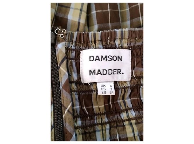 Autre Marque DAMSON MADDER Braunes Baumwollkleid Größe 34 - Ansicht 7