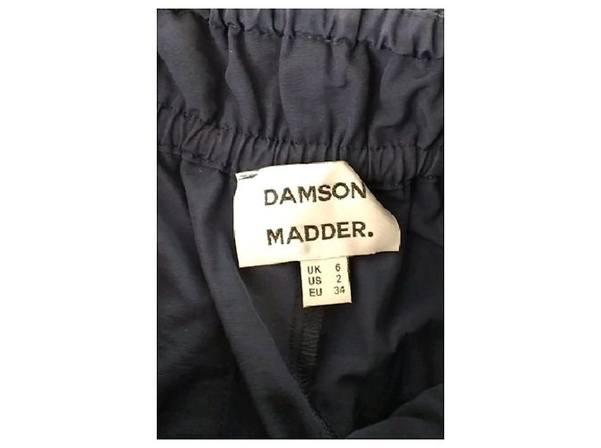 Autre Marque Pantalones de algodón azul marino - vista 5