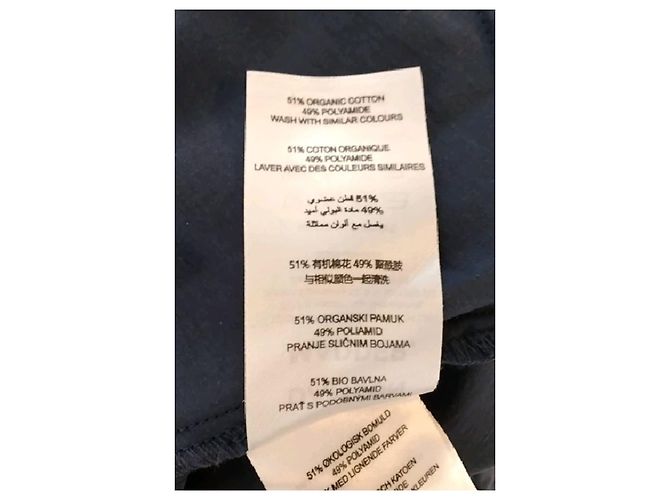 Autre Marque Pantalones de algodón azul marino - vista 6