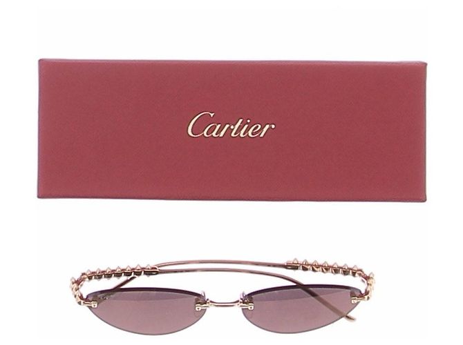 Cartier Occhiali da sole "Clash" dorati D'oro - vista 7